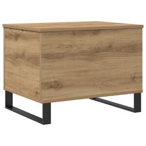 vidaXL Table basse ch&ecirc;ne artisanal 60x44,5x45 cm bois d'ing&eacute;nierie