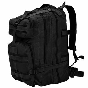 vidaXL Sac &agrave; dos en style militaire 50 L Noir