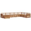 vidaXL Ensembles de canap&eacute;s 8 pcs Naturel Bois d'Acacia Massif