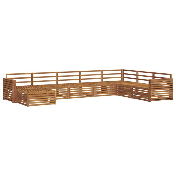 vidaXL Ensembles de canap&eacute;s 8 pcs Naturel Bois d'Acacia Massif