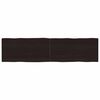 vidaXL Dessus de table bois massif trait&eacute; bordure assortie
