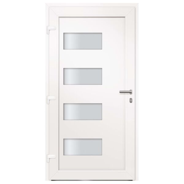 vidaXL Porte d'entrée Aluminium et PVC Anthracite 100x200 cm