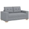 vidaXL Canap&eacute; causeuse gris clair 160x77x82 cm tissu