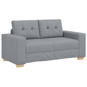 vidaXL Canap&eacute; causeuse gris clair 160x77x82 cm tissu