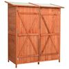 vidaXL Abri &agrave; outils de jardin 136x75x160 cm Bois de sapin massif