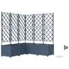 vidaXL Cache-pot de jardin Gris 120 x 120 x 142 cm Acier