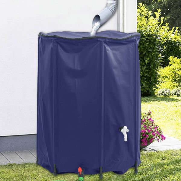 vidaXL Réservoir d'eau avec robinet pliable 1350 L PVC