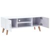 vidaXL Meuble TV Blanc 120x40x46 cm MDF