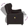 vidaXL Fauteuil de massage inclinable et porte-gobelets 2 places noir