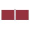 vidaXL Auvent latéral rétractable Rouge 140 x 1000 cm