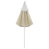vidaXL Parasol de plage jaune sable 300 cm
