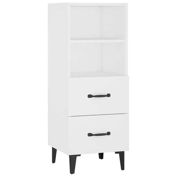 vidaXL Buffet Blanc 34,5x34x90 cm Bois d'ingénierie