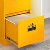 vidaXL Cabinet de Dossier Jaune moutarde 44 x 50 x 106.5 cm