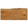 vidaXL Dessus de table 100x40x2,5 cm bord vivant bois massif manguier