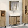 vidaXL Ensemble de mobilier de salle de bain 2 pcs Ch&ecirc;ne artisanal
