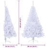vidaXL Sapin de Noël artificiel avec 150 LED Blanc 120 cm PVC et Acier
