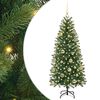 vidaXL Sapin de No&euml;l artificiel avec 150 LED Vert 150 cm PE et PVC