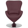 vidaXL Fauteuil &oelig;uf Pourpre 63 x 73 x 90 cm tissu