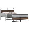vidaXL Cadre de lit sans matelas 140x200 cm ch&ecirc;ne marron