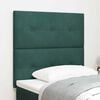vidaXL T&ecirc;te de lit avec t&ecirc;te de lit Vert fonc&eacute; 90 cm Cuir synth&eacute;tique