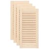 vidaXL Portes d'armoire &agrave; persiennes 4 pcs 61,5x29,5 cm pin massif