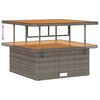 vidaXL Ensemble de salle à manger pour jardin Gris polyrotin