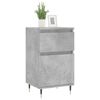 vidaXL Buffet gris b&eacute;ton 40x35x70 cm bois d'ing&eacute;nierie