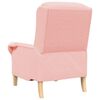 vidaXL fauteuil Rose 76 x 94 x 102 cm Tissu en Sherpa doux