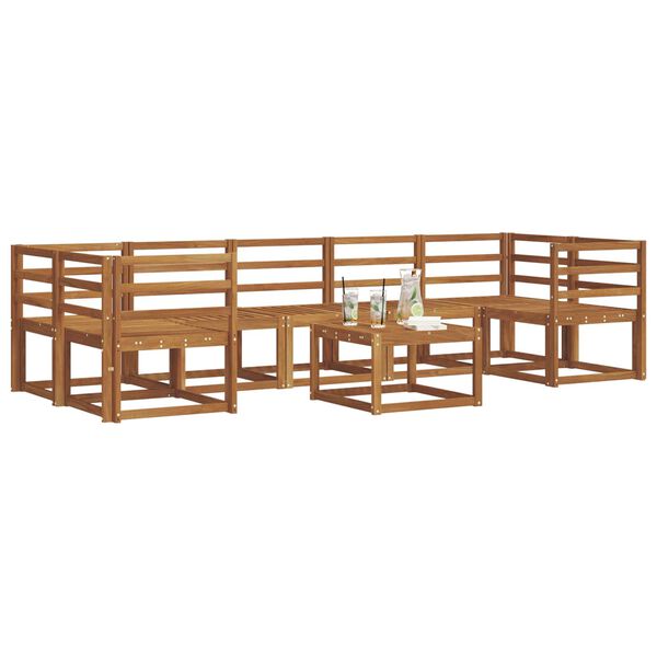 vidaXL Ensemble de canap&eacute;s d'ext&eacute;rieur 8 pcs Naturel