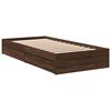 vidaXL Cadre de lit avec tiroirs sans matelas chêne marron 75x190 cm