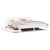 vidaXL Cadre de lit avec tiroirs sans matelas blanc 200x200 cm