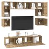 vidaXL Ensemble meuble TV 8 pcs Ch&ecirc;ne artisanal Bois d'ing&eacute;nierie
