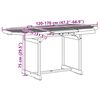 vidaXL Ensemble &agrave; manger de jardin 5pcs bois d'acacia solide textil&egrave;ne