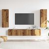 vidaXL Meubles TV muraux 4 pcs vieux bois bois d'ing&eacute;nierie