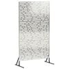 vidaXL &Eacute;cran de confidentialit&eacute; 100 x 50 x 180 cm Acier inoxydable