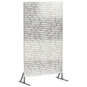 vidaXL &Eacute;cran de confidentialit&eacute; 100 x 50 x 180 cm Acier inoxydable