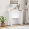 vidaXL Table console Blanc brillant 93 x 40 x 75 cm Bois d'ing&eacute;nierie