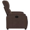 vidaXL Fauteuil inclinable marron tissu microfibre