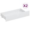 vidaXL Cadre de lit sans matelas blanc bois de pin massif 90x200 cm