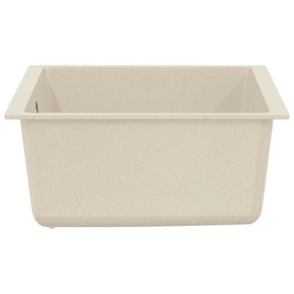 vidaXL &Eacute;vier Beige 430 x 460 mm 80% Quartz et 20% R&eacute;sine