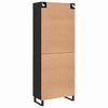 vidaXL Haut Armoire 2 pcs Ch&ecirc;ne noir Bois d'ing&eacute;nierie