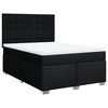 vidaXL Sommier &agrave; lattes de lit avec matelas Noir 140x200 cm Tissu