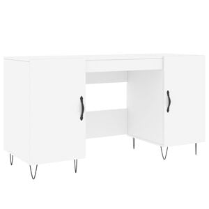 vidaXL Bureau blanc 140x50x75 cm bois d'ing&eacute;nierie