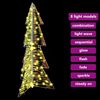 vidaXL Sapin de Noël avec 100 LED Blanc chaud 120 cm PET