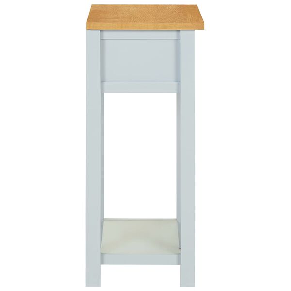 vidaXL Table d'appoint 50x32x75 cm Bois de ch&ecirc;ne massif