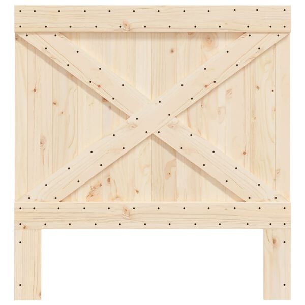 vidaXL T&ecirc;te de lit 100x104 cm bois massif de pin