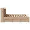 vidaXL Lit biblioth&egrave;que sans matelas 180x200 cm bois massif de pin