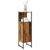 vidaXL Armoire salle de bain vieux bois 33x33x120,5 cm bois ingénierie