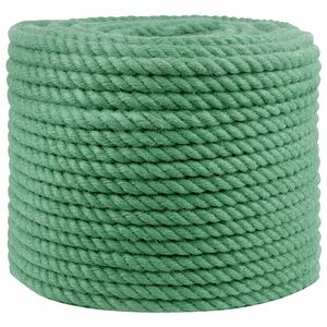 vidaXL Corde en Jute 12 mm Vert Jute 100% Tossa
