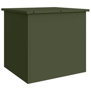 vidaXL Coffre de rangement de jardin Acier galvanis&eacute; 55 x 50,5 x 50 cm
